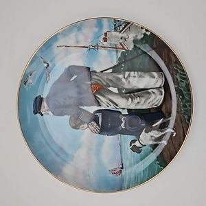 Royal Eaton Looking Out to Sea Norman Rockwell Porcelain Plate 1982 Ltd Edition